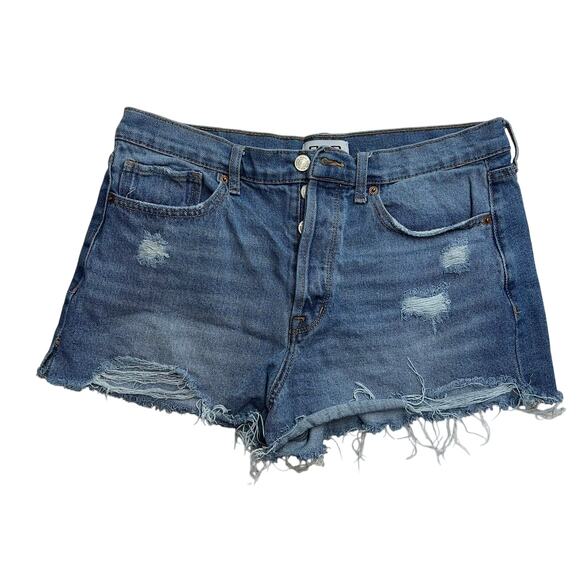 RSQ Pants - RSQ Women's Size 30 Vintage High Rise Distressed Cutoff Jean Shorts 100% Cotton